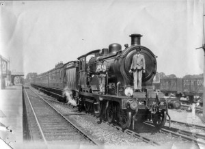 A steam train perhaps at one of North Walsham's stations in the 1950's
