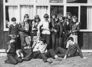 Relaxing, end of term, Jan 1977