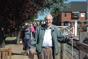 John at the Poppy Line Steam Railway in Sheringham, around 2011