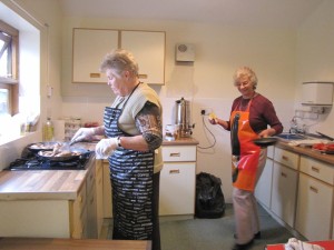 where the action happens! Pat Willis on the right, 2010