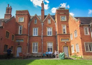 John's room is the two windows on the first floor below the sundial and to the left of that. The Foundation of Lady katherine Leveson has a Christian ethos and charitable status