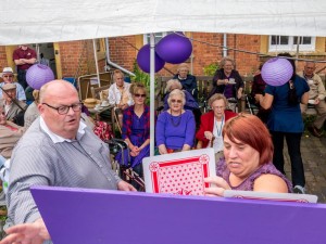 Kevin is the care manager in charge, he was great with the residents and was always jolly and laughing (not that you would know it from this photo!)