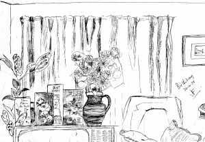 Our 'Chatty Man' did always chat about becoming an artist and drawing and painting pictures. On this rare occasion, his birthday in October 1979, dad really does put pencil to paper and creates something great! For the following decades he just chatted about painting rather than doing it!!