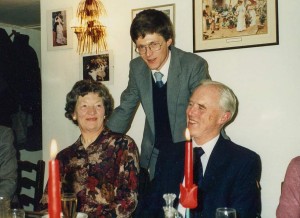 The Burtons, Hugh standing, long time friends of John's