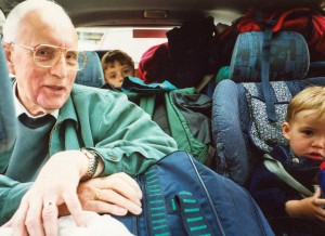 Travelling to these places was always a tight squeeze in the car! On the way to disney, 2000