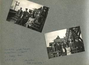 John's days on the railways. He worked in North Walsham (which had 2 stations then, one of them as he liked to call it the 'Muddle-and-get-nowhere-Railways' MGN, 1941