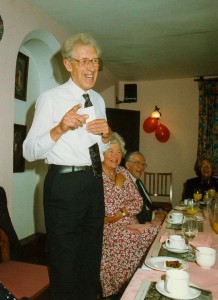 Alan Featherstone in May 1993 at John & Irene's 40th wedding anniversary meal