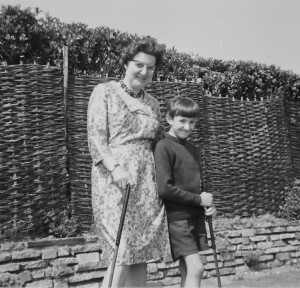 irene and David playing crazy golf in Cromer around 1965